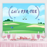 Blau Himmel Und Glassland Lasst uns Partee Geburtstag Hintergrund